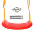 Swing Seat Anti Skid Buckle Adjustable Tear Resistant Rope Children Seat Swing for Park Outdoor Red