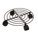 Flower Pot Roller Stand 50kg Load Capacity Rust Prevention Iron Easy to Move Plant Caddy with Wheels for Wine Barrels