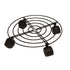 Flower Pot Roller Stand 50kg Load Capacity Rust Prevention Iron Easy to Move Plant Caddy with Wheels for Wine Barrels