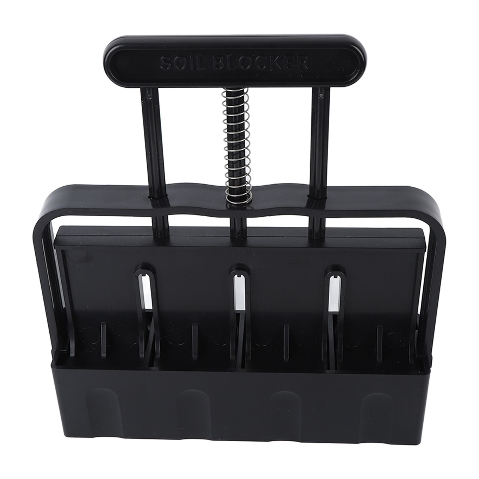 Soil Block Maker with Comfortable Handel ABS 4 Cell Soil Blocking Tool for Seed Starting Germination