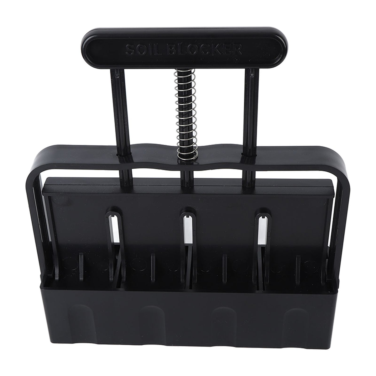 Soil Block Maker with Comfortable Handel ABS 4 Cell Soil Blocking Tool for Seed Starting Germination