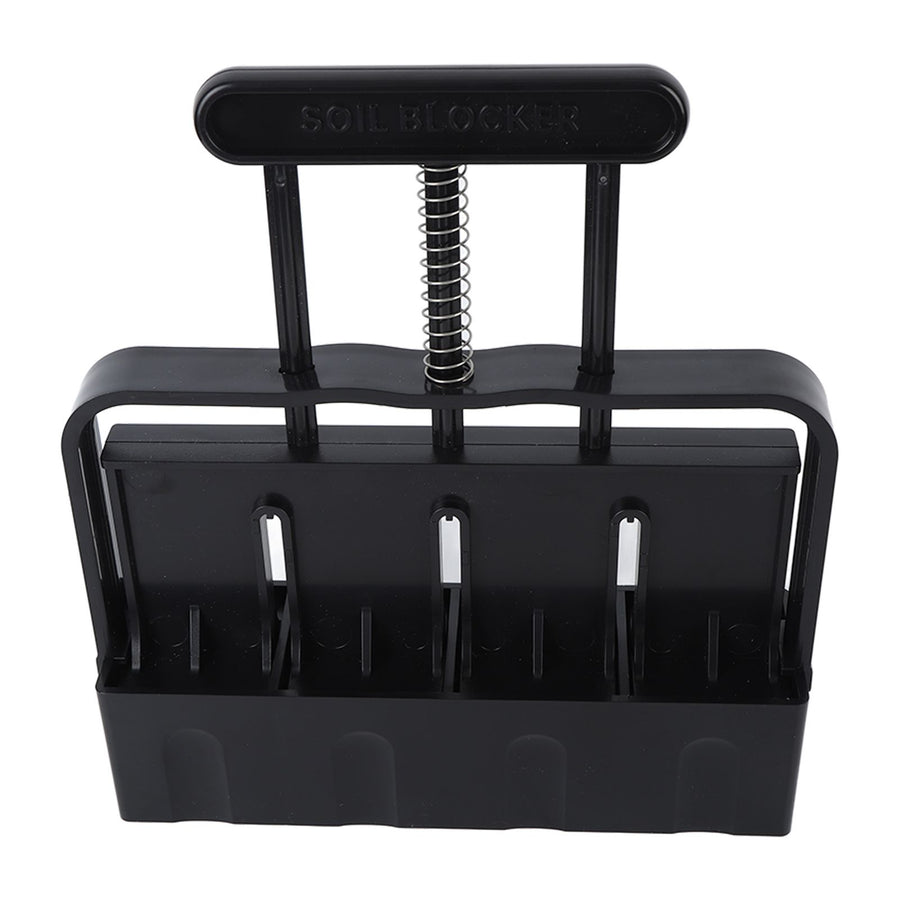 Soil Block Maker with Comfortable Handel ABS 4 Cell Soil Blocking Tool for Seed Starting Germination