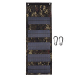 50W Portable Solar Panel Bag Monocrystalline Silicon 5 Folding Solar Panel Case for Outdoor Emergency Camouflage