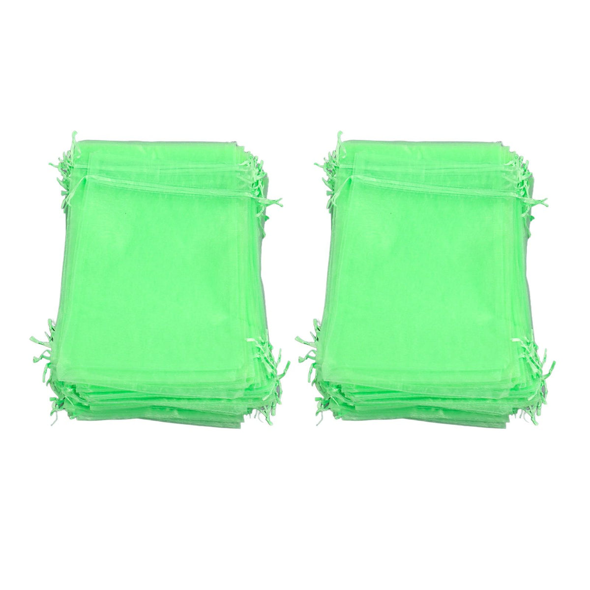 100PCS Fruit Protection Netting Bag Reusable Garden Mesh Barrier Bag for Plant Flower Fruit Trees Green 7x9cm/2.8x3.5in