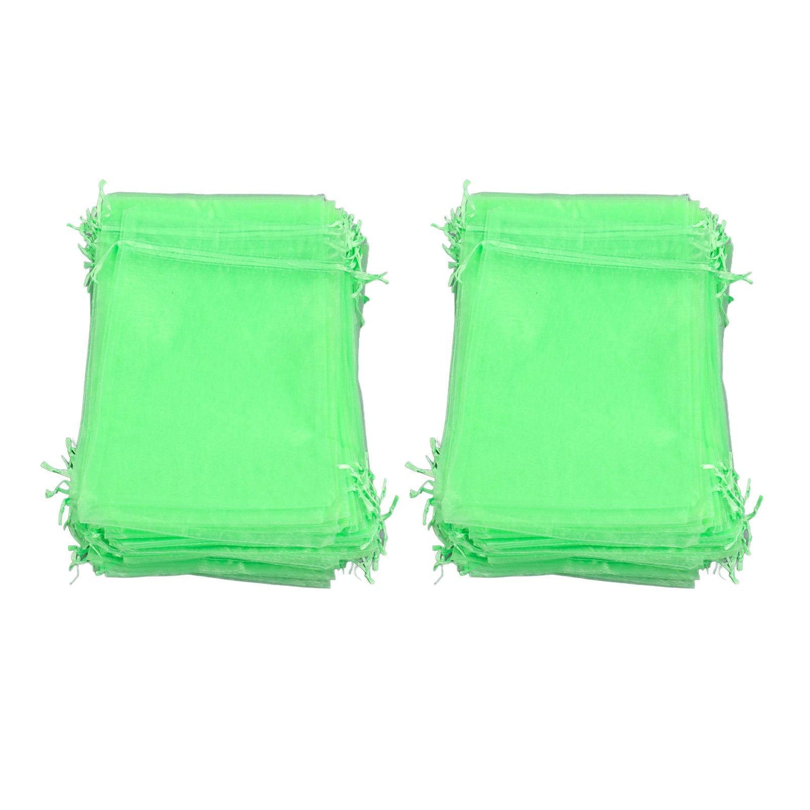 100PCS Fruit Protection Netting Bag Reusable Garden Mesh Barrier Bag for Plant Flower Fruit Trees Green 20x30cm/7.9x11.8in