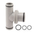 Pool Hose Adapter T Shape Threaded Pump Connector 1.5in to 1.25in Connection Hose Plunger for Pool Maintenance
