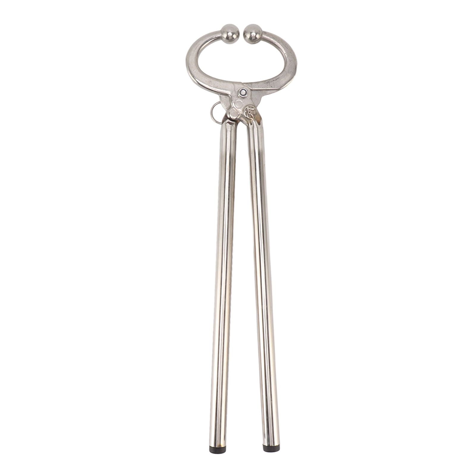 Cow Nose Plier Stainless Steel Automatic Locking Bull Cattle Nose Ring Pliers for Farm Ranch