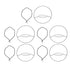 5pcs Hanging Planter Holder Rust Proof Decorative Metal Hanging Flower Pot Basket for Living Room Indoor Garden Balcony