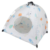Pet Tent Cartoon Print Detachable Washable Portable Cat Tents for Cats Puppy Small Pets