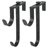 2Pcs Pool Pole Hanger Adjustable Metal Iron Pool Pole Hook Hanger Pool Accessories for Pool Poles Pool Fence Wall