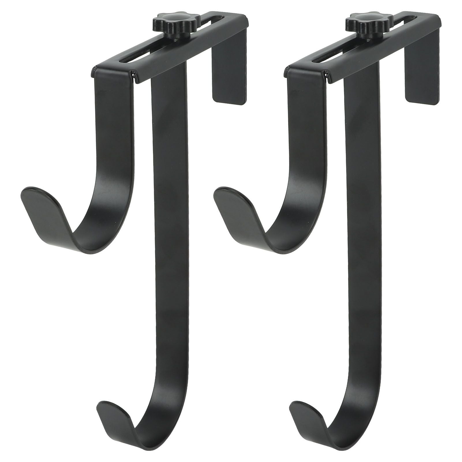 2Pcs Pool Pole Hanger Adjustable Metal Iron Pool Pole Hook Hanger Pool Accessories for Pool Poles Pool Fence Wall
