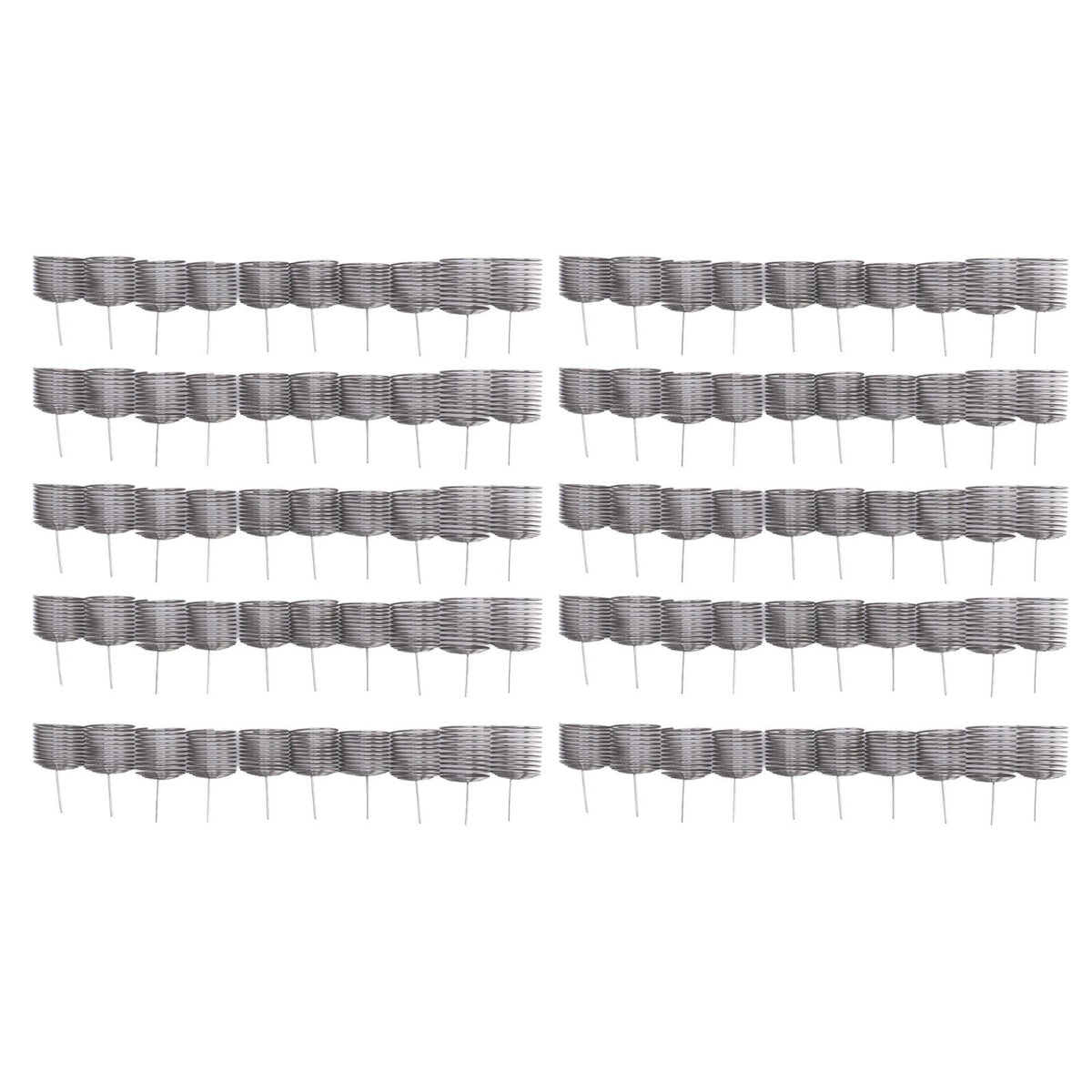 100PCS Fertilizer Mesh Basket Column Shape Stainless Steel Nutrition Box Tools for Garden Nursery Large