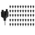 50Pcs Electric Fence Insulator Screw in Insulator Fence Ring Post Wood Post Insulator with Insulator Socket Tool