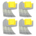 4pcs Cyclonic Scrubbing Brushes Plastic Rubber Cyclonic Brush Replacement Parts for Zodiac MX8 Mx6 Cleaner R0714400