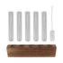 Glass Plant Propagation Station Plant Propagation Tubes Desktop Plant Terrarium With Wooden Stand Mini Test Tube Home Decor 5 Tubes