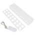 Acrylic Flower Vase Rectangular Long Clear Floral Centerpiece Votive Box Rectangle Holder with String 16 Holes