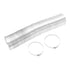 Vent Hose 4 Inch Flexible Double Sided Aluminum Foil Duct Ventilation Pipe 4 Layer Protection Leakage Proof Air Ducting 10m/393.7in