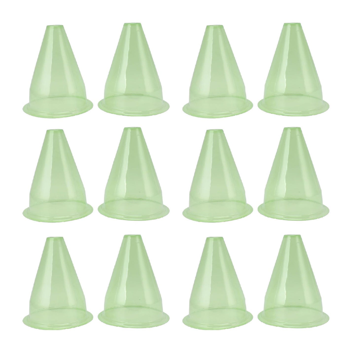 12Pcs Garden Cloches Plastic Multifunctional Plant Covers Protectors Dome Bell Transparent Jar Prevent Birds Frost