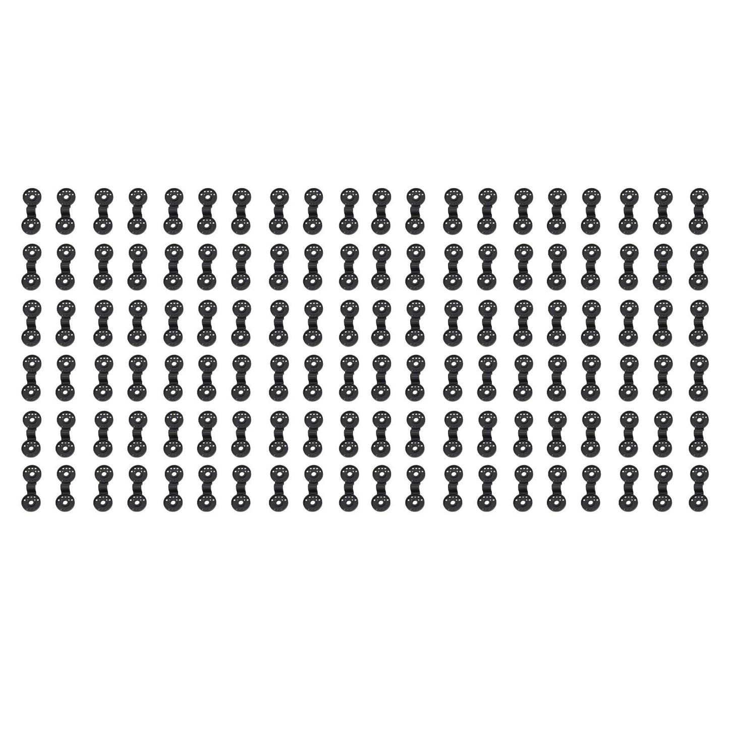 100pcs Shade Cloth Plastic Clips Round Fixing Clips for Greenhouse Outdoor Garden Anti Bird Netting Agricultural Sunshade Black