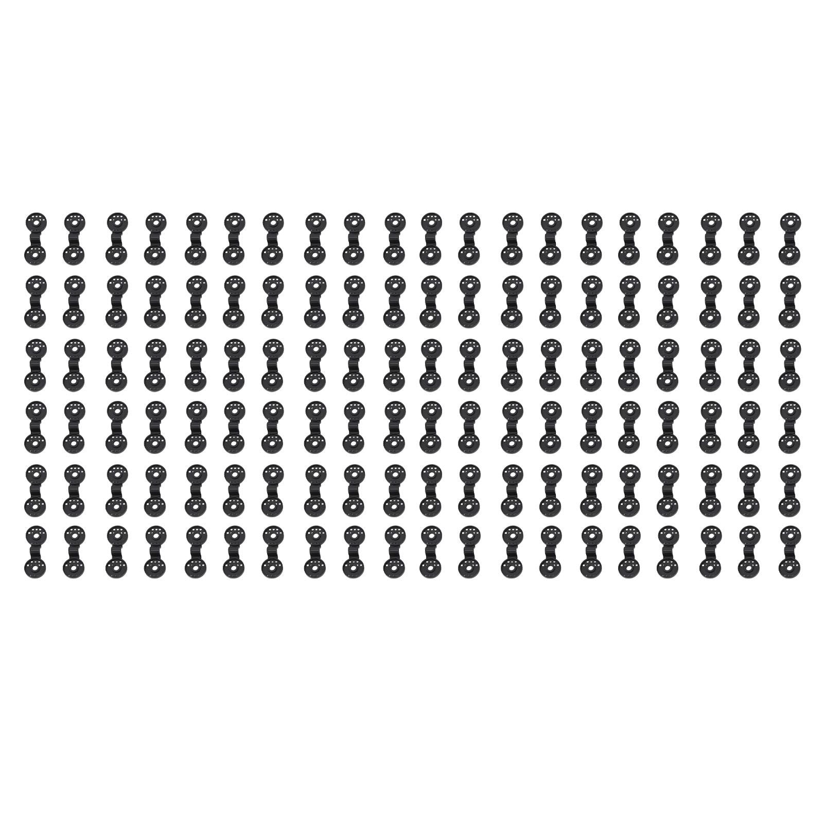 100pcs Shade Cloth Plastic Clips Round Fixing Clips for Greenhouse Outdoor Garden Anti Bird Netting Agricultural Sunshade Black