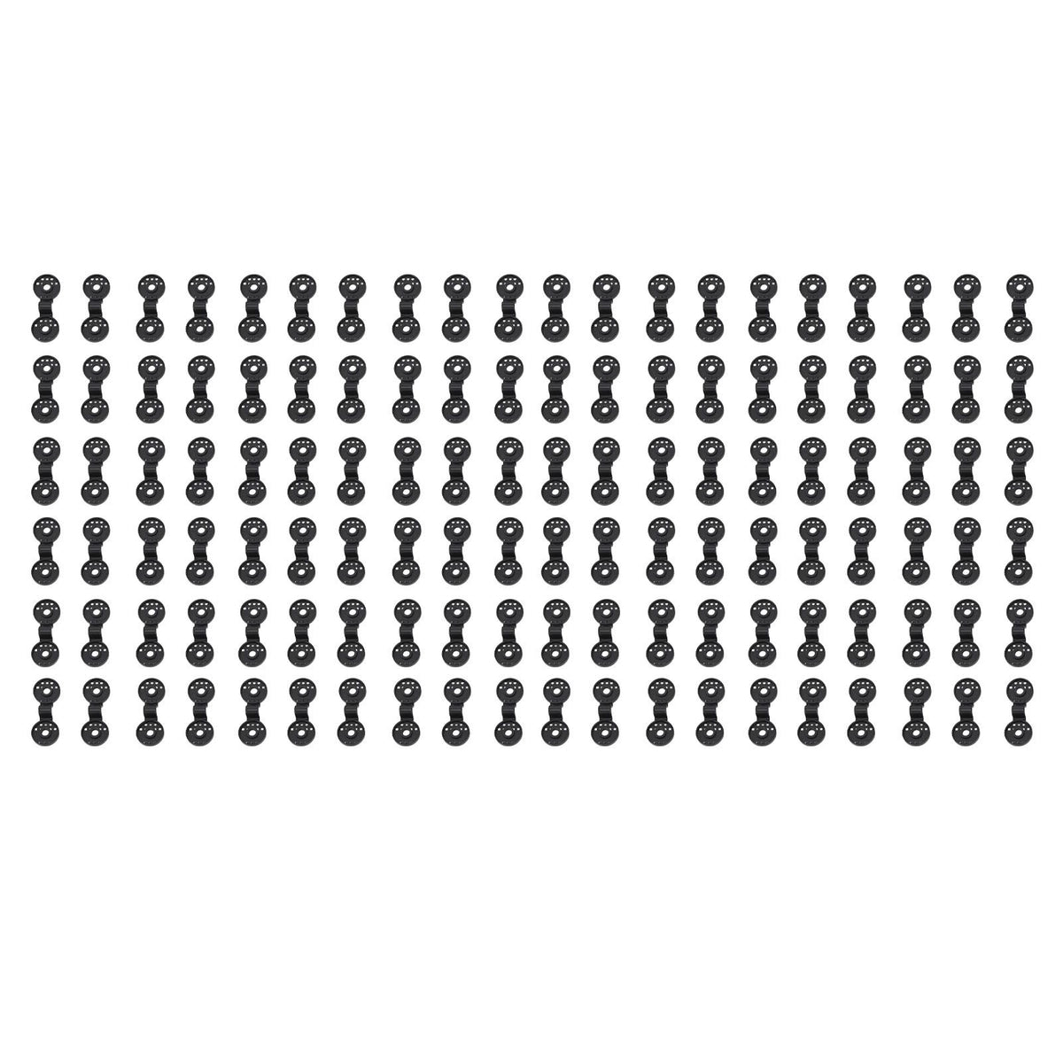 100pcs Shade Cloth Plastic Clips Round Fixing Clips for Greenhouse Outdoor Garden Anti Bird Netting Agricultural Sunshade Black