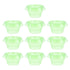 10pcs Green Garden Cloches Plastic Plant Round Cover Reusable Plant Seed Humidity Domes for Home Garden Yard Greenhouse