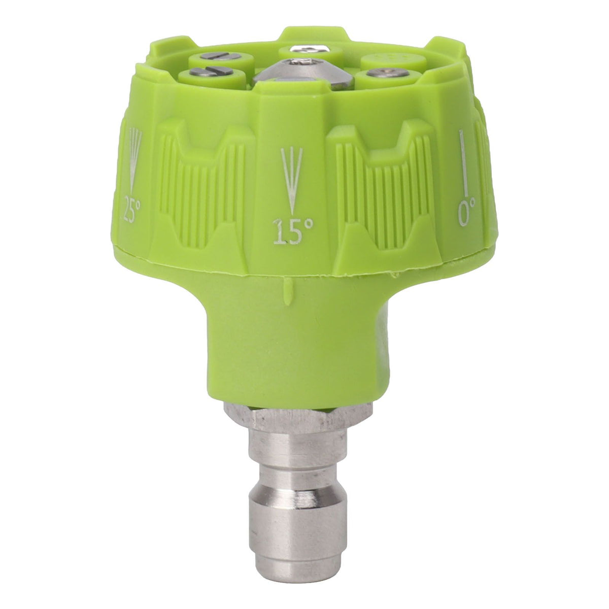 Pressure Washer Spray Nozzle 6 in 1 Multifunctional Adjustable Nozzle 1/4 Plug Interface Connect Tip Green