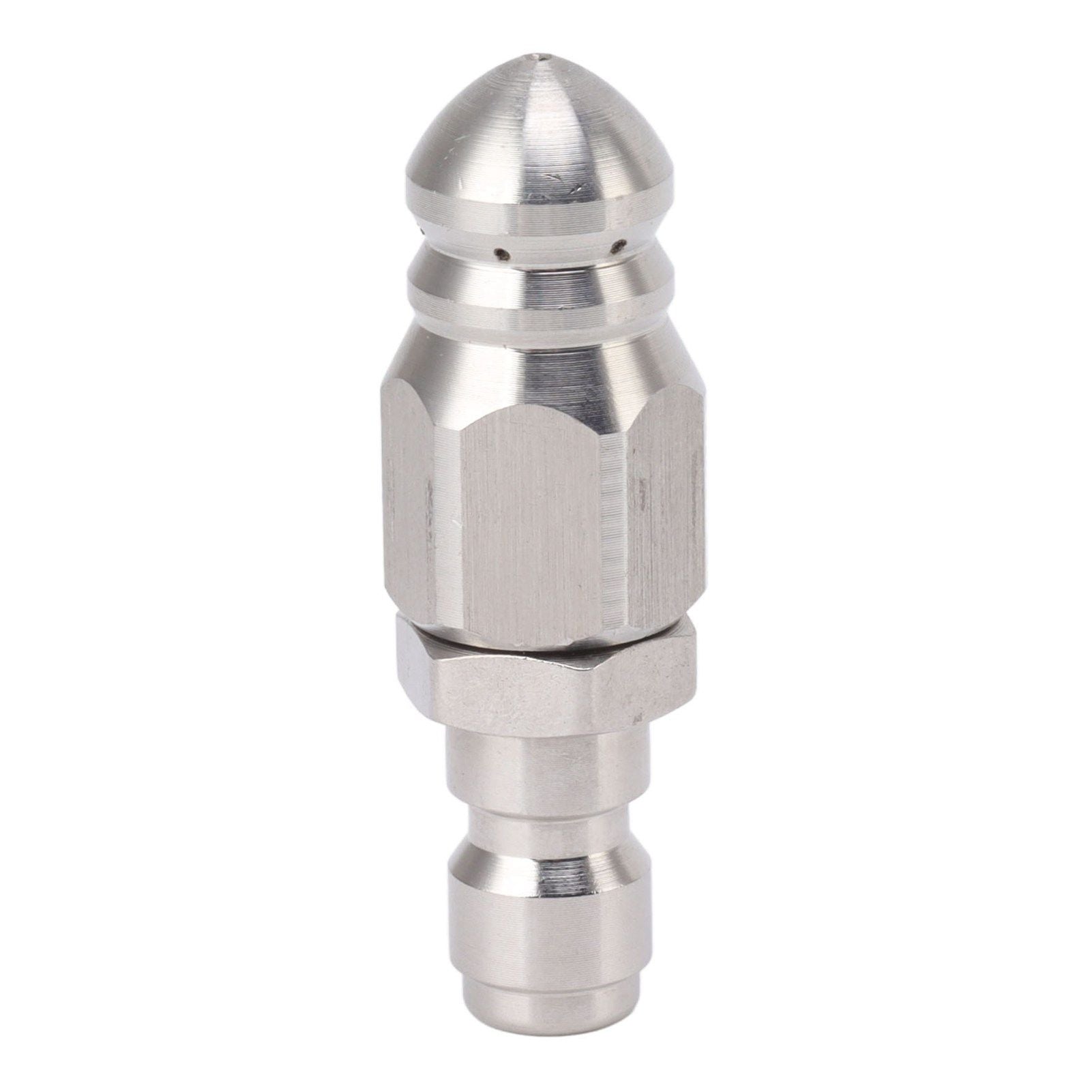 56MM Sewer Jet Nozzle 5000PSI 1 Front 6 Rear Stainless Steel Sewer Jet Nozzle for Pipe Unclogging Toilet Clog Remover