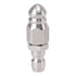 56MM Sewer Jet Nozzle 5000PSI 1 Front 6 Rear Stainless Steel Sewer Jet Nozzle for Pipe Unclogging Toilet Clog Remover