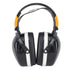 Noise Reduction Earmuffs Foldable Lightweight Hearing Protection Safety Over Head Ear Muff for Garden Shooting Mowing Black White