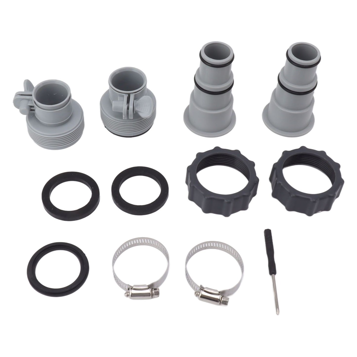 Pool Hose Adapter Replacement Hose Adapter with Collar for Threaded Connection Pumps