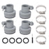 Type B Hose Adapter with Collar Replacement for Intex FIT ARU Threaded Pumps Type B Pool Clamp On Fittings Converter Pool Accessory