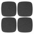 4pcs Chicken Nest Mat Washable Chicken Nesting Pads Nesting Box Pads for Laying Eggs Black