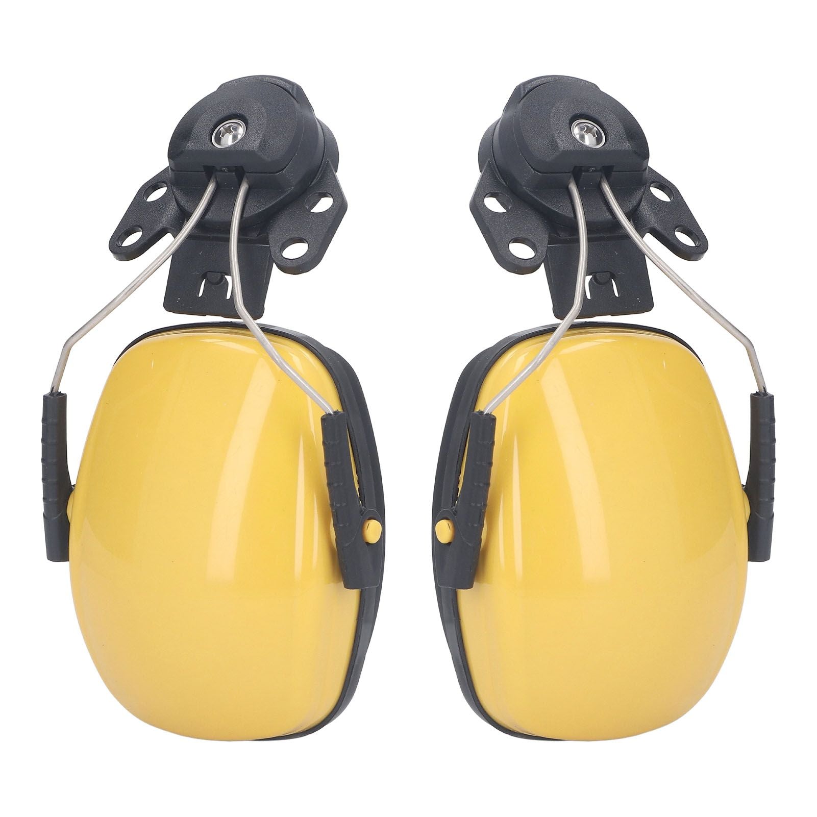 1 Pair Safety Helmet Ear Muff Noise Reduction Helmet Hard Hat Hearing Protection Earmuff for Construction Site