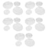 20pcs Plant Saucer Tray 6in 8in 10in 12in Heavy Duty Plastic Clear Flower Plant Pot Drip Tray for Indoor Outdoor