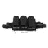 Garden Tool Belt 6 Pockets 2 Straps Waterproof Oxford Fabric Adjustable Gardening Tool Pouch for Family Camping Outdoor Black