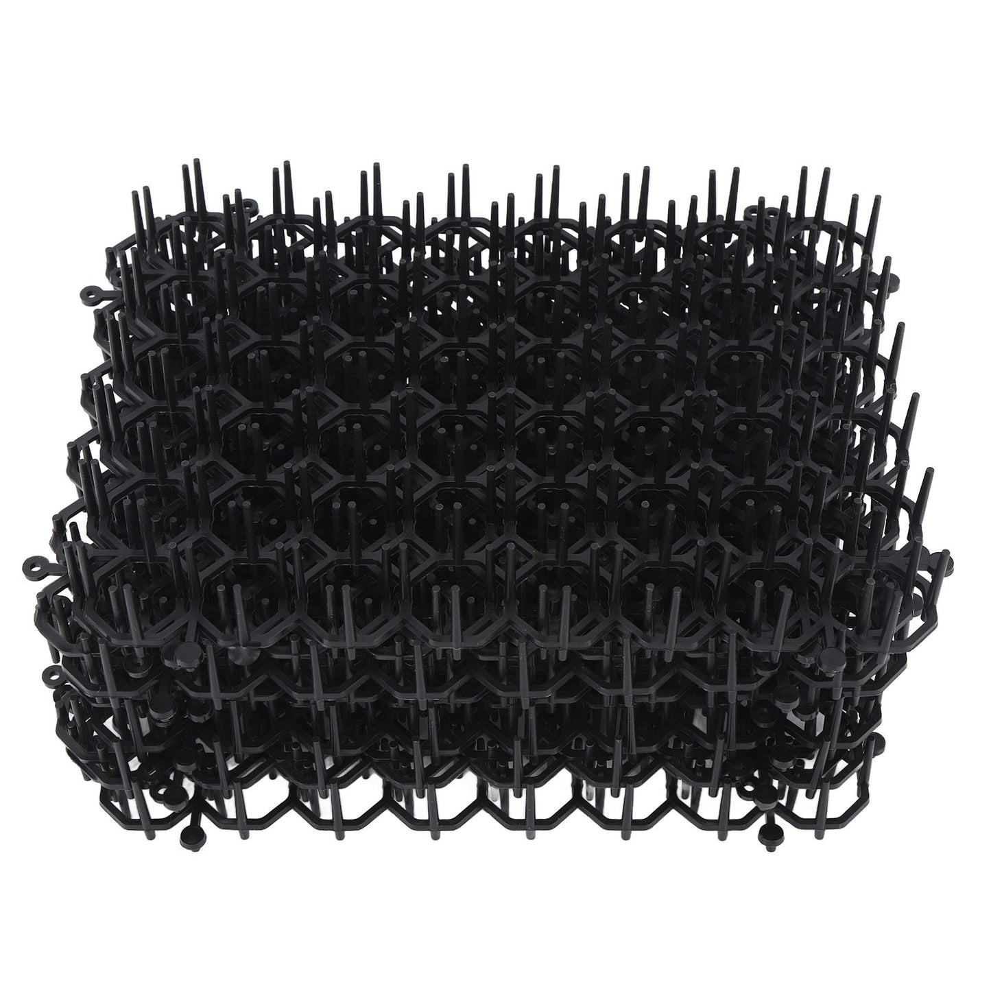 12Pcs Cat Deterrent Mat Anti Cat Dog Network Indoor Outdoor Repellent Training Plastic Spike Mat for Keeping Away Cats Dogs Protecting Plants