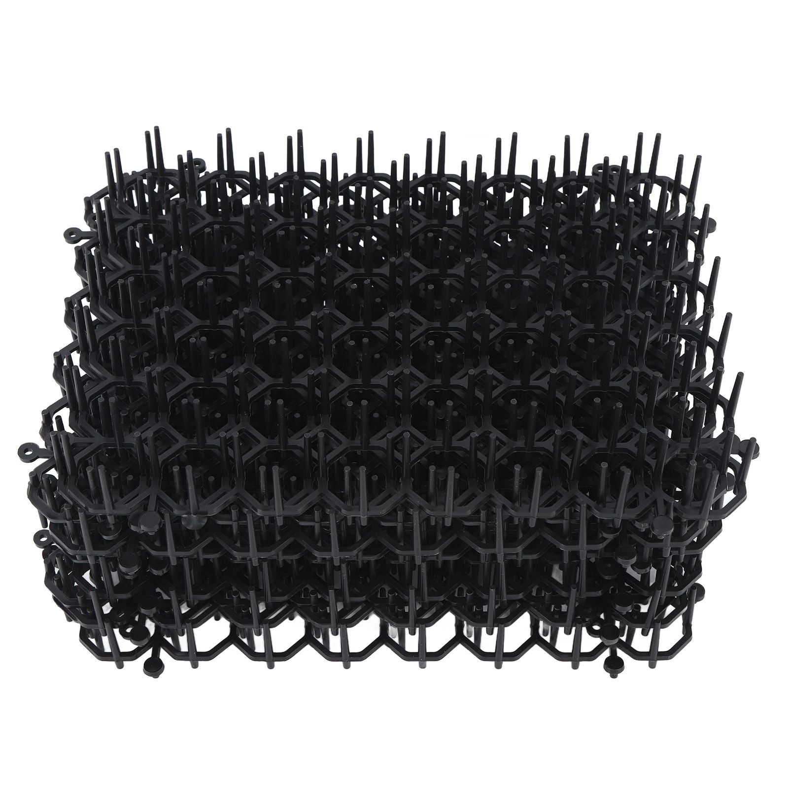 12Pcs Cat Deterrent Mat Anti Cat Dog Network Indoor Outdoor Repellent Training Plastic Spike Mat for Keeping Away Cats Dogs Protecting Plants