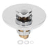 Bathroom Sink Stopper Press Popping Up Anti Clogging Brass Stainless Steel Basin Sink Drain Plug