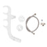 Ultra Slim Bidet Toilet Seat Attachment Dual Nozzle Self Cleaning Feminine Butt Wash Bidet Attachment 3/8 Inch Tee