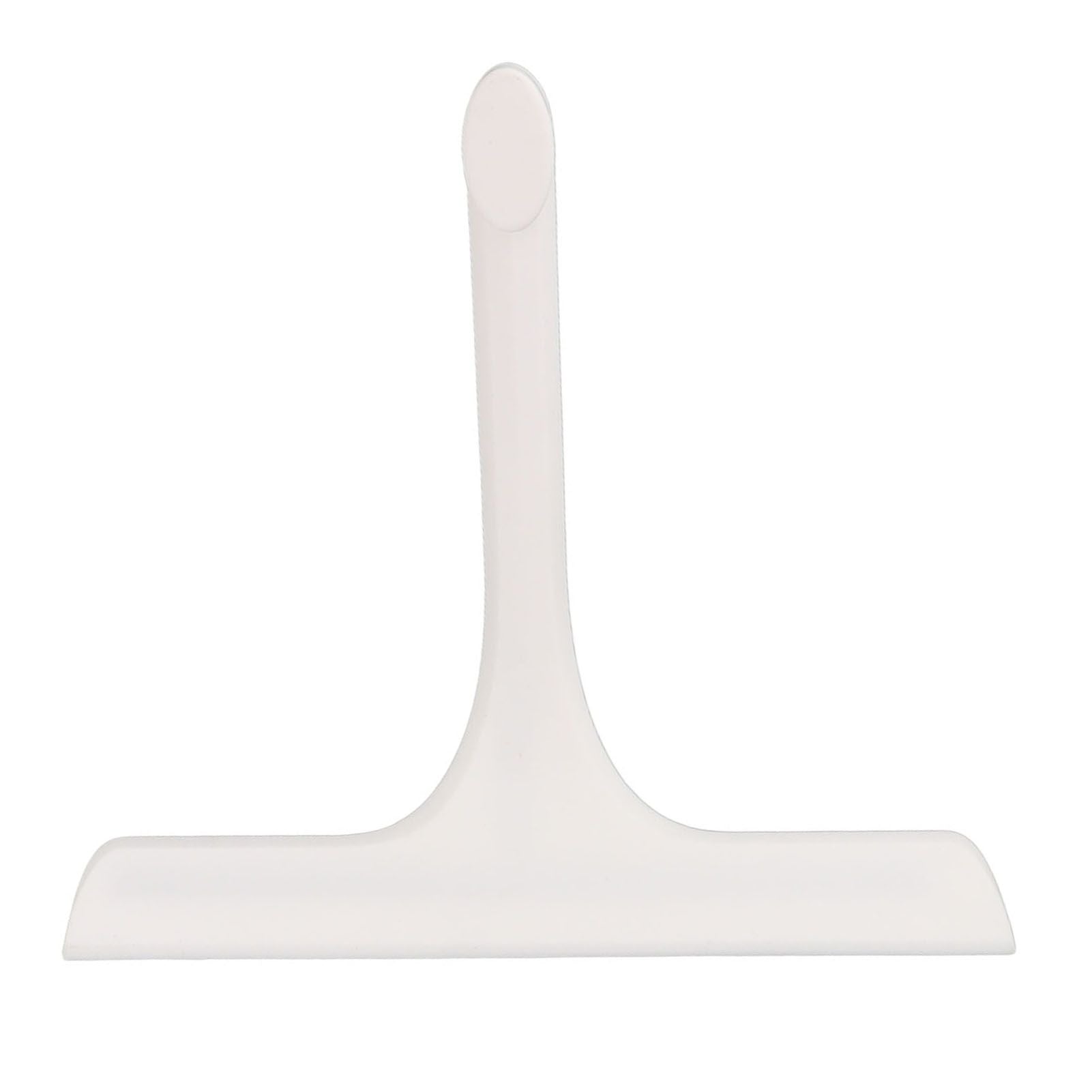 Glass Wiper with Non Slip Handle Silicone Window Cleaner Squeegee for Bathroom Windows Kitchen Mirror White