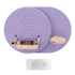 Hair Dryer Shelf Wall Mounted Space Saving Punching Free Cable Storage Blow Dryer Holder for Bathroom Purple