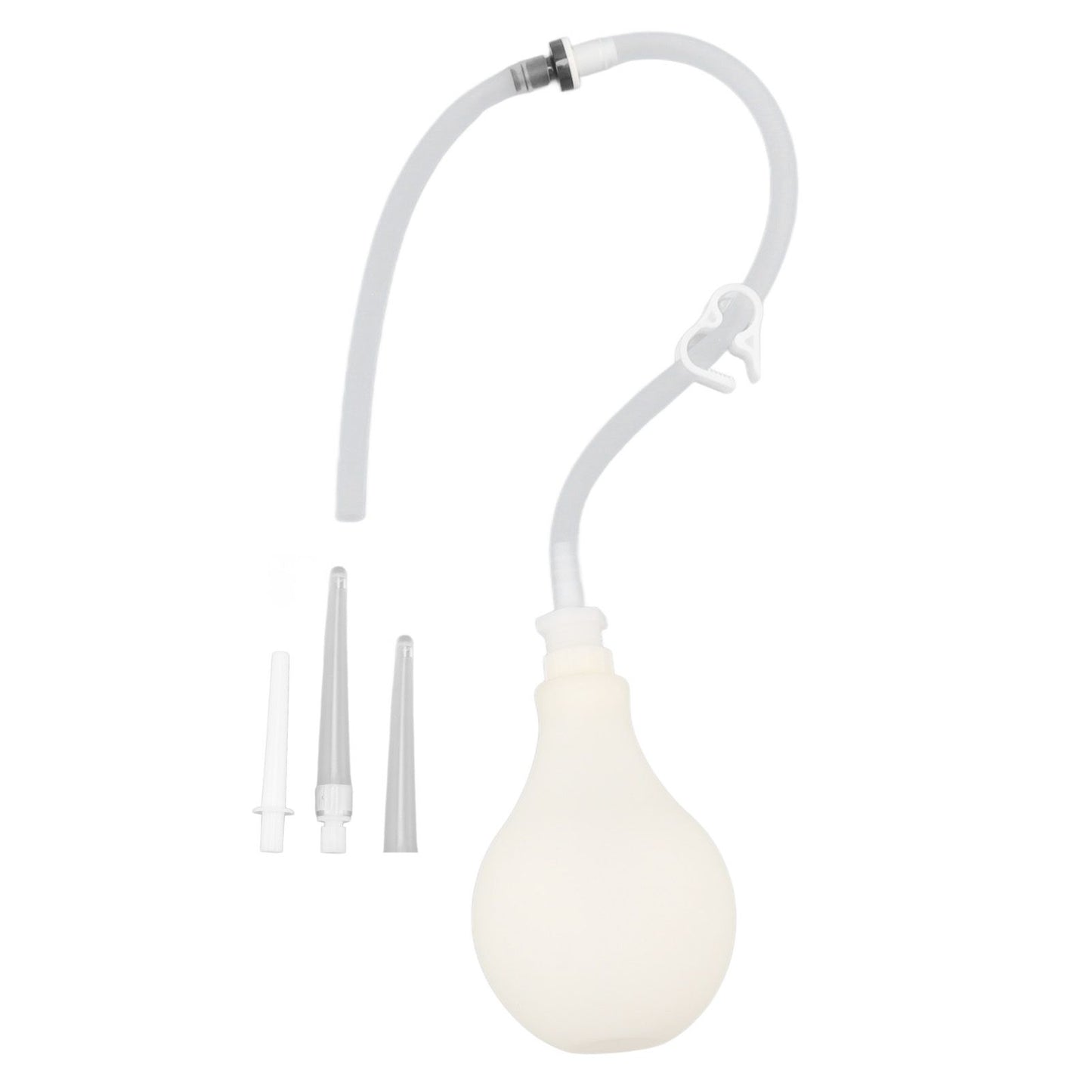 Silicone Enema Bulb Kit Light Weight Anti Backflow Enema Bulb Soft Amal Douche for Home Hospital