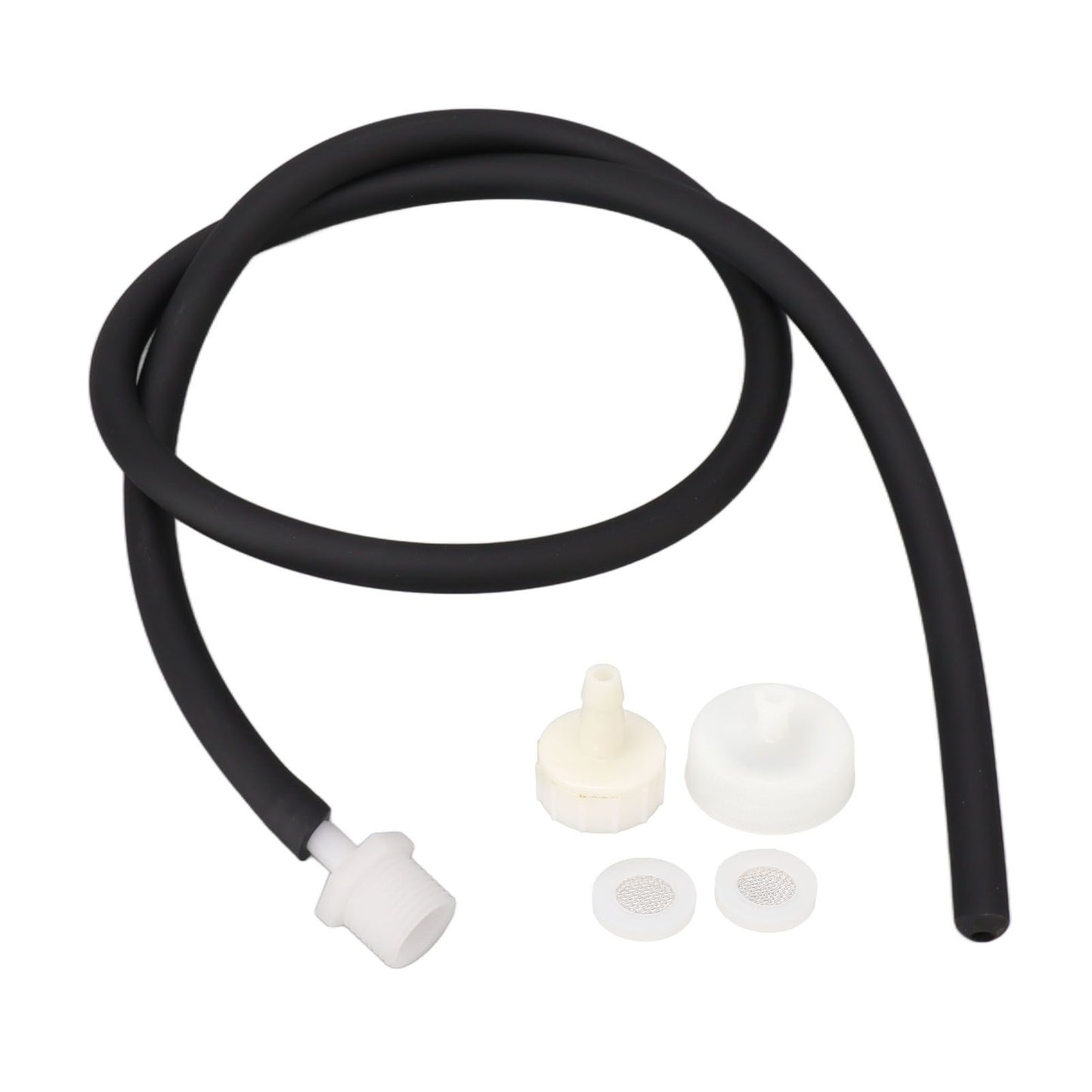 Enema Kit Portable Reusable Silicone Shower Enema Tube for Cleaning Anal Colon and Vagina Black 50cm/19.7in