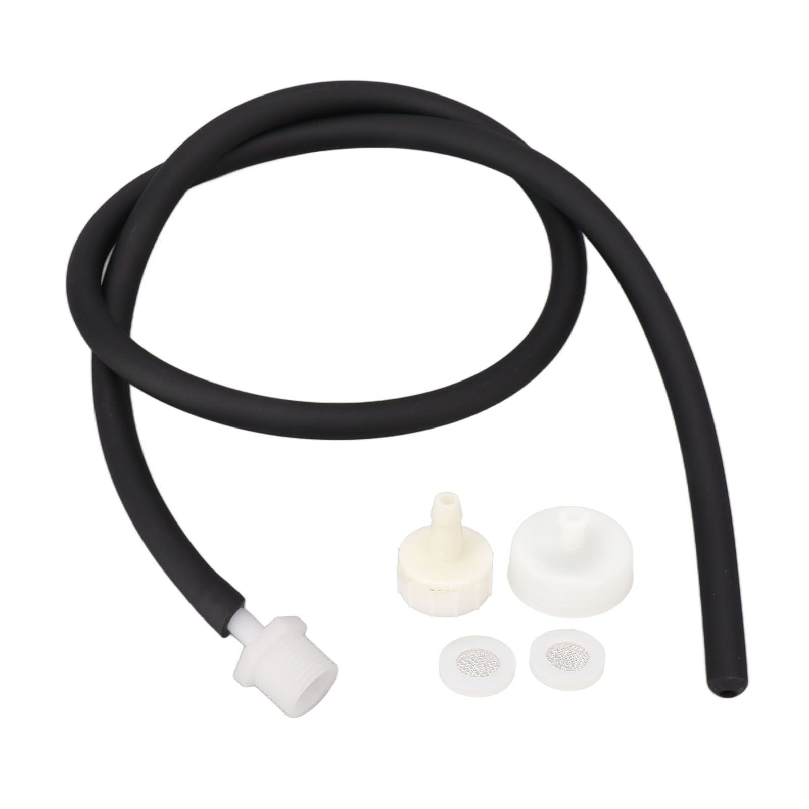 Enema Kit Portable Reusable Silicone Shower Enema Tube for Cleaning Anal Colon and Vagina Black 100cm/39.4in