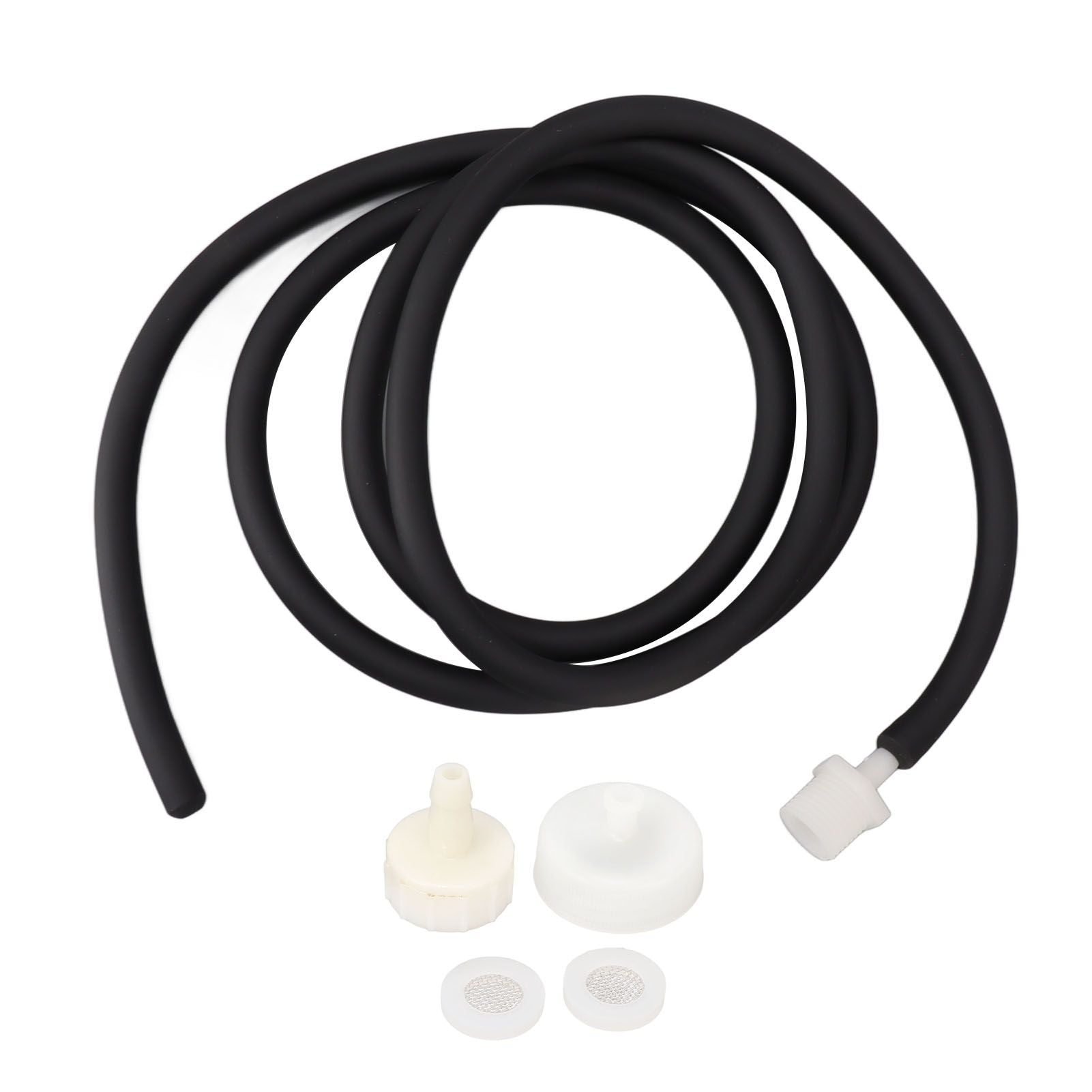 Enema Kit Portable Reusable Silicone Shower Enema Tube for Cleaning Anal Colon and Vagina Black 150cm/59.1in