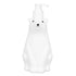 Shampoo Dispenser White Bear Style Pump Type Durable PP PE Widely Used Shower Bottles for Bathroom Washroom Toilet M(11.6x3.0in)