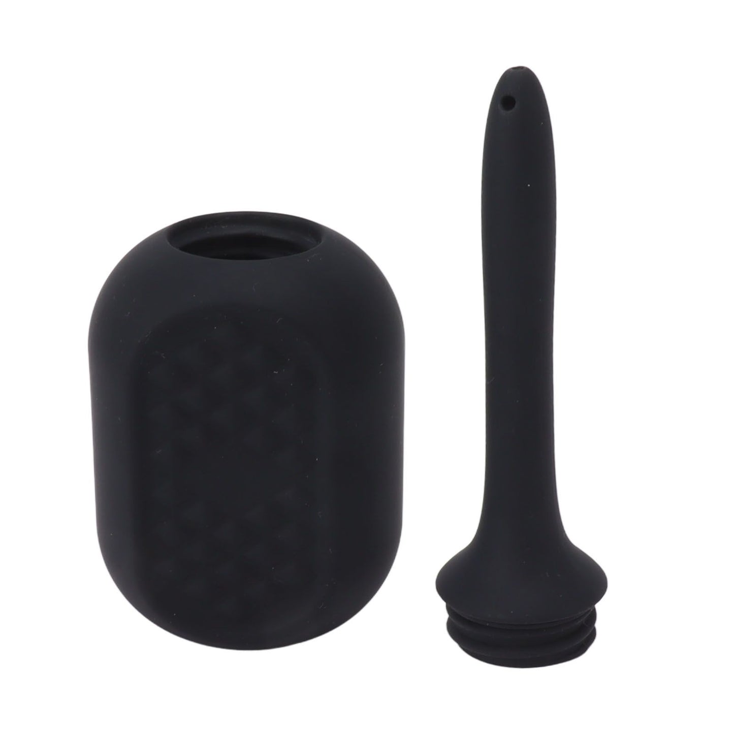 Douche Enema Cleaner Reusable Leak Proof Black Soft Silicone Colon Cleansing Anal Douche Cleaner for Men Women