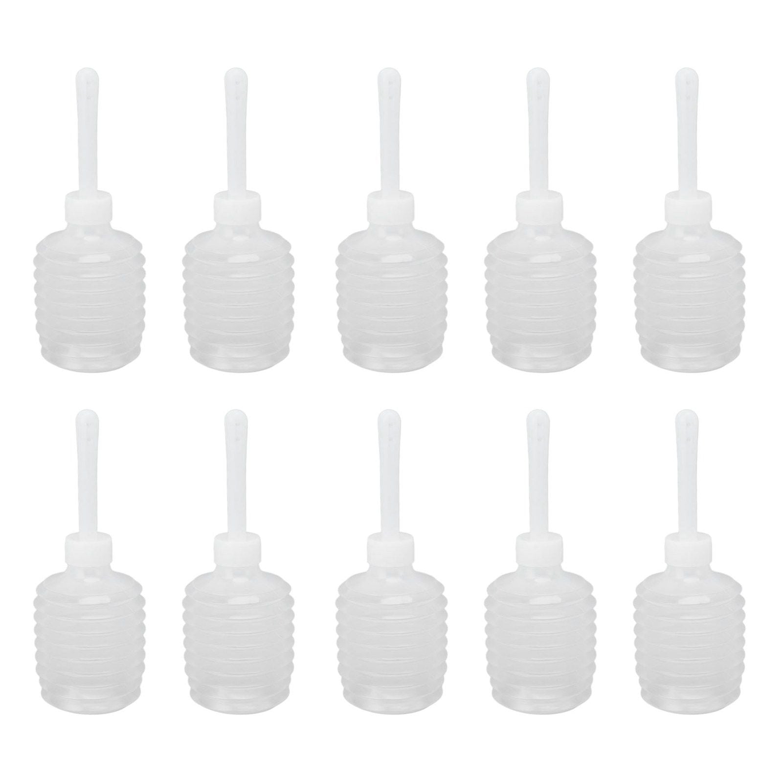10 Pcs 200ml Enema Bulb Vaginal Douche Anal Douche Enema Water Bottle Disposable Enema Applicators White