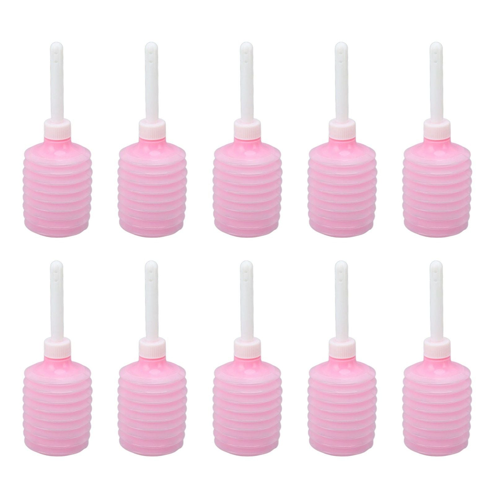 10 Pcs 200ml Enema Bulb Vaginal Douche Anal Douche Enema Water Bottle Disposable Enema Applicators Pink